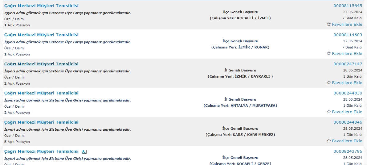 Çağrı Merkezi Personel Alımı