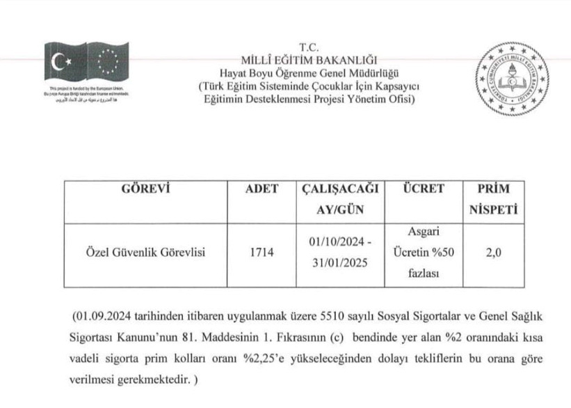 meb güvenlik görevlisi