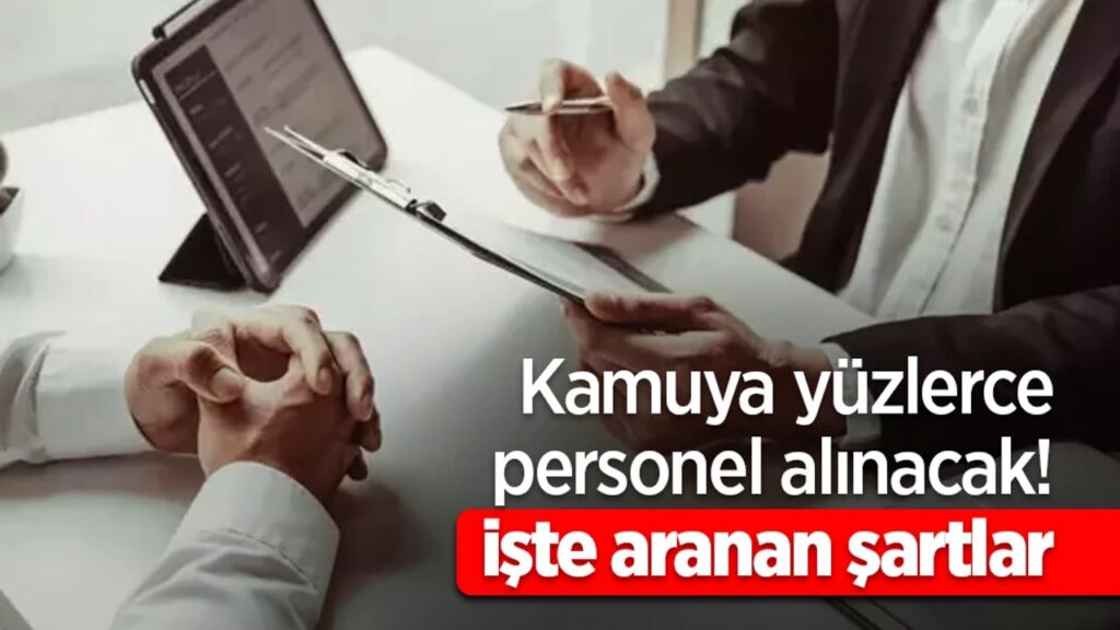 Kamuya Yüzlerce İşçi, Memur ve Kamu Personeli Alımı Yapılacak! Başvurular Başladı