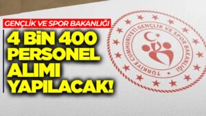 Gençlik ve Spor Bakanlığı 4.400 Memur Alımı Başladı! Mülakatsız ve 50 KPSS Puanıyla Personel Alımı Fırsatı
