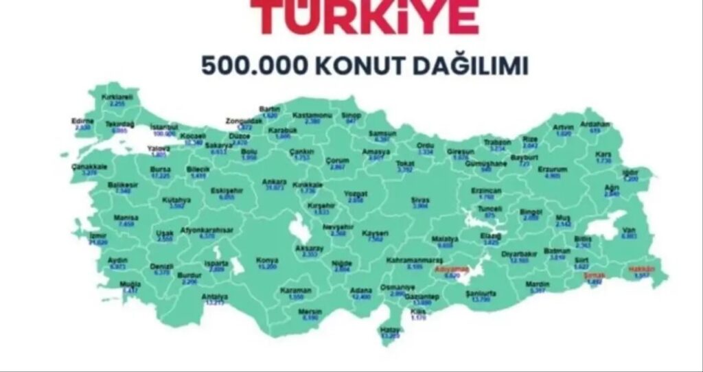 TOKİ’nin 500 Bin Konut Projesinde Kura Takvimi Belli Oldu